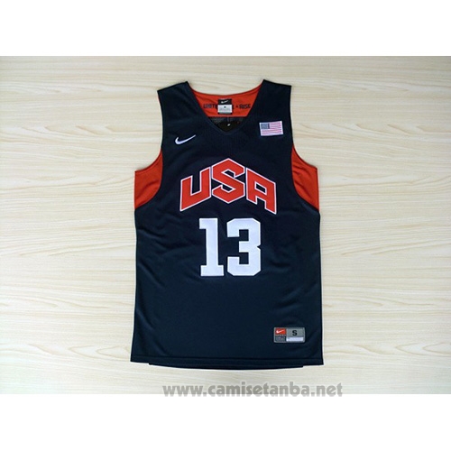 Camiseta USA 2012 Chris Paul #13 Negro